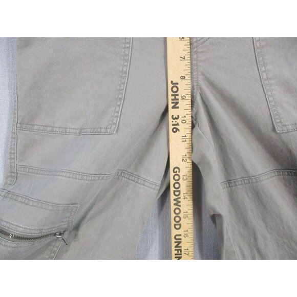 Cargo Pants With Multiple Pockets & Zipper Detail Khaki Color Relaxed Fit 100% C - Picture 5 of 13